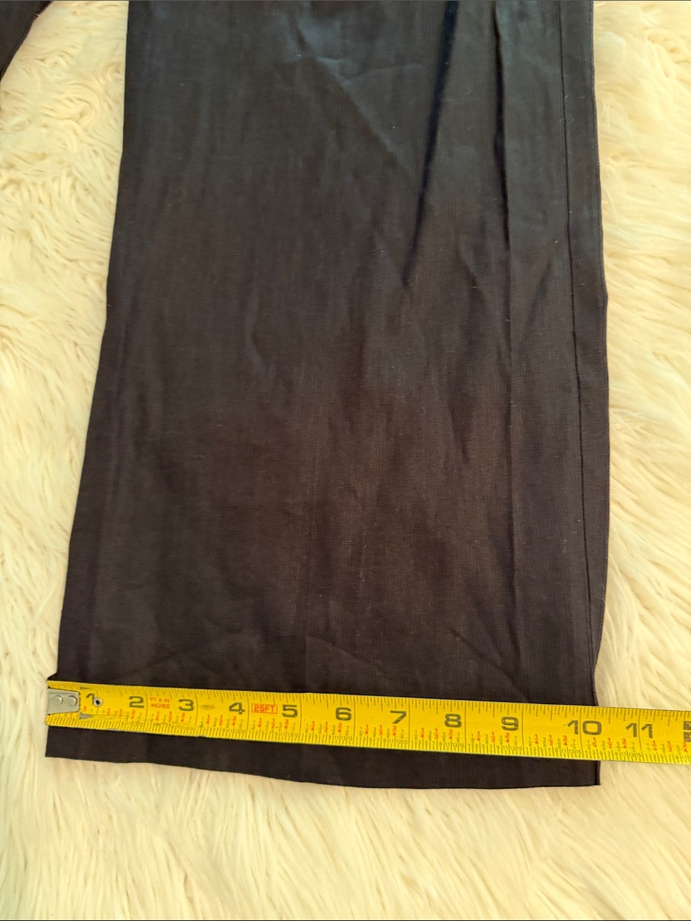 Gianni Bini Black Paperbag Waist Chinos size XL inseam 26” waist 36” elastic - Picture 6 of 8